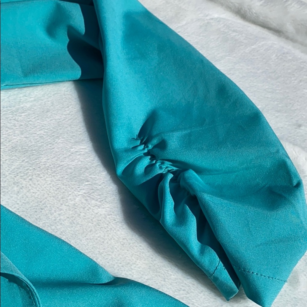 Flowy Turquoise Blazer - Picture 2 of 5